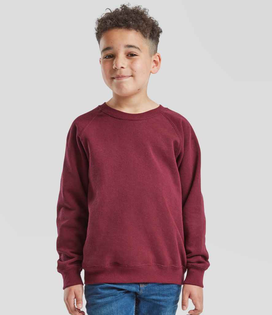 Fruit of the Loom Kids Classic Raglan Sweatshirt - PenCarrie